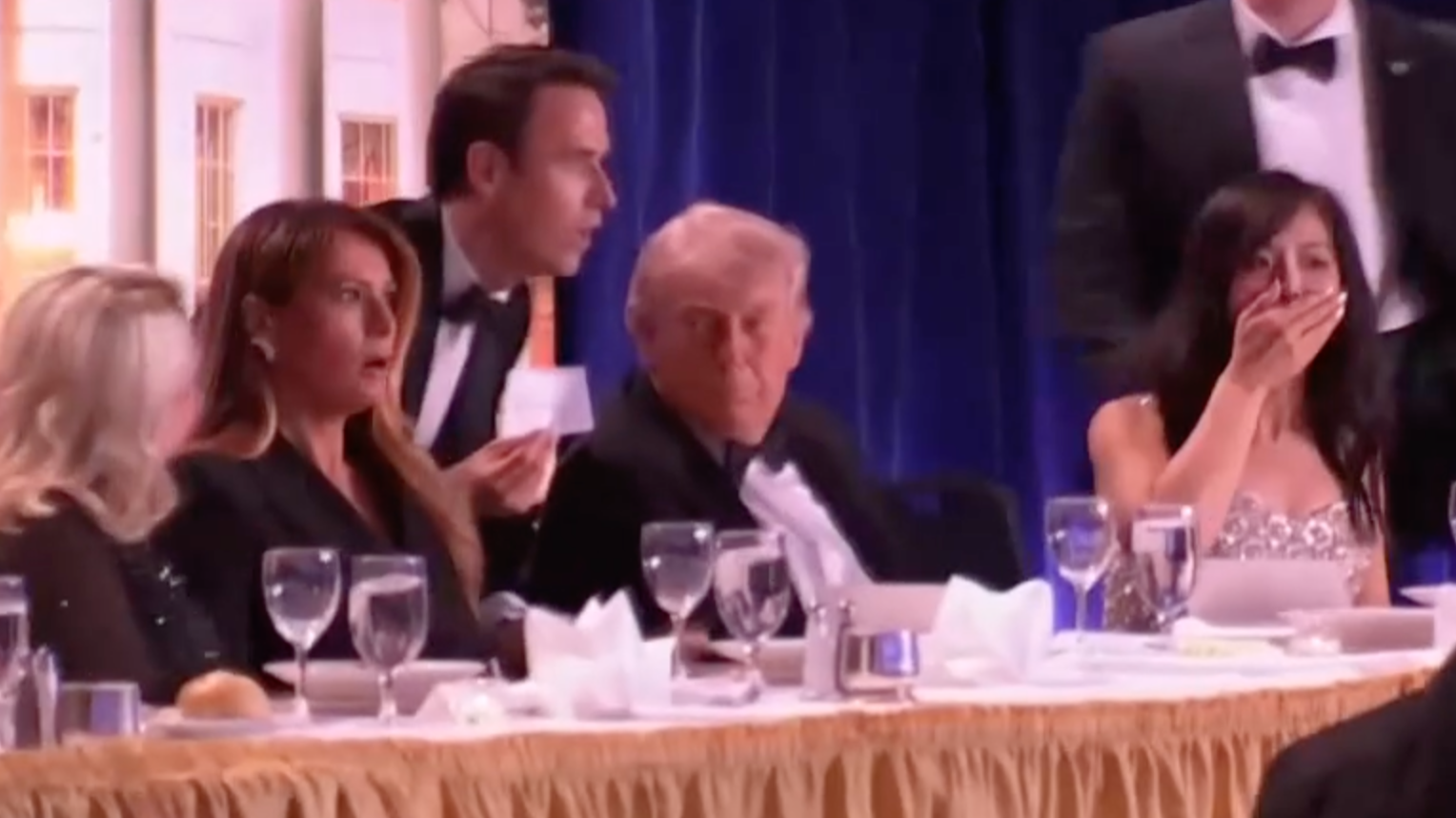 Trump says injured officer in 'great shape' after shooter stormed security at correspondents' dinner