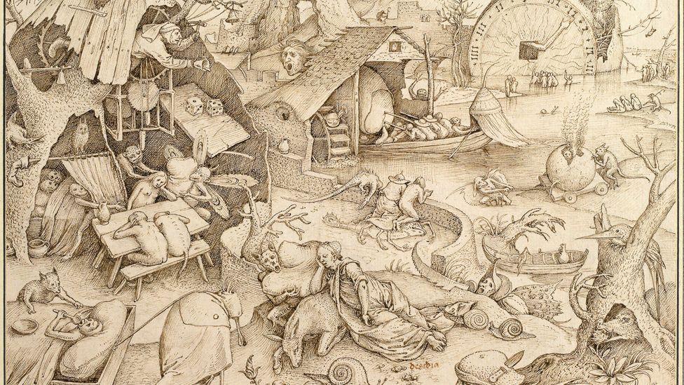 A ac&iacute;dia (apatia espiritual), ou pregui&ccedil;a, era um dos sete pecados capitais &mdash; a estrutura medieval usada para compreender a natureza humana