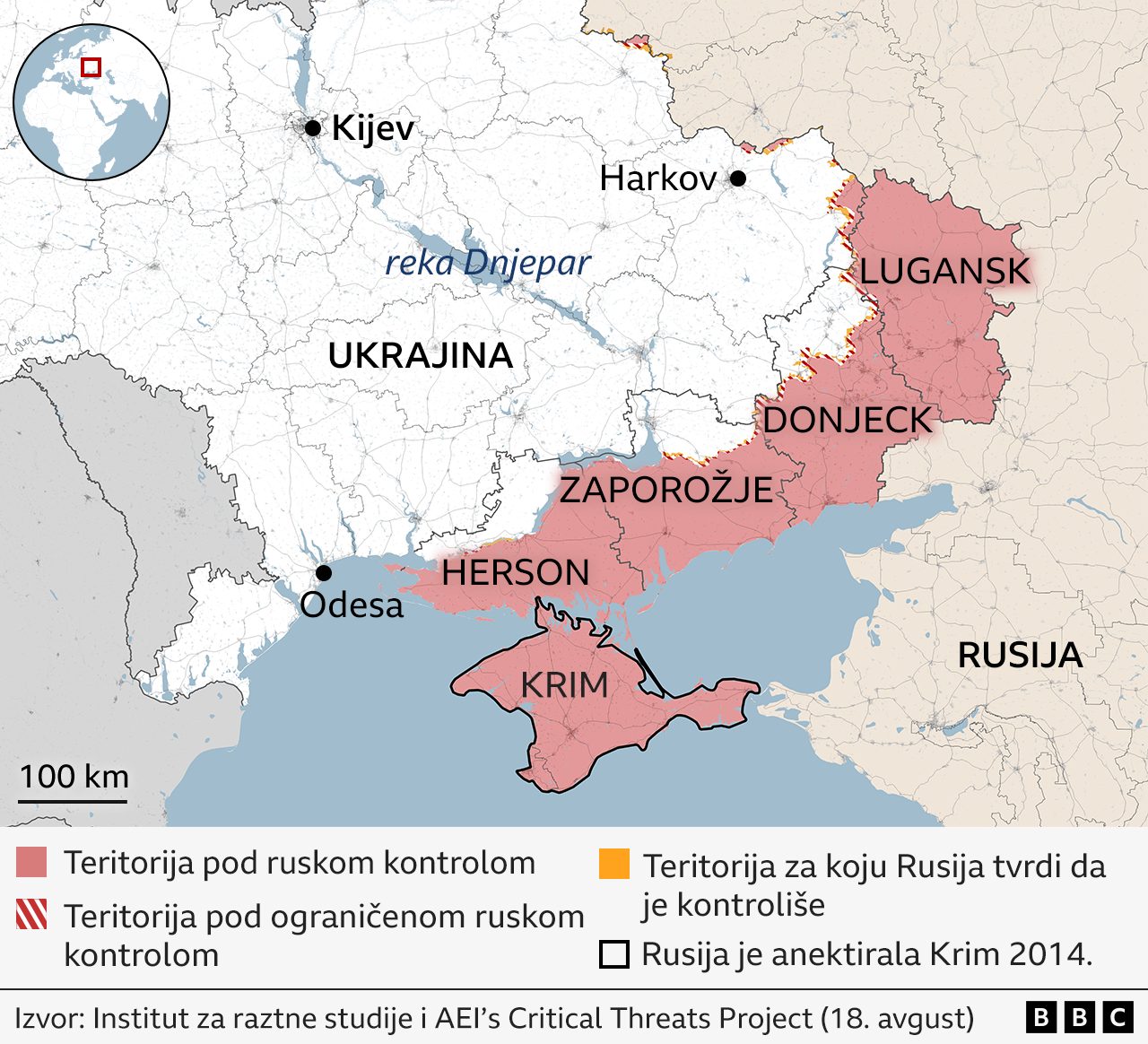mapa ukrajine