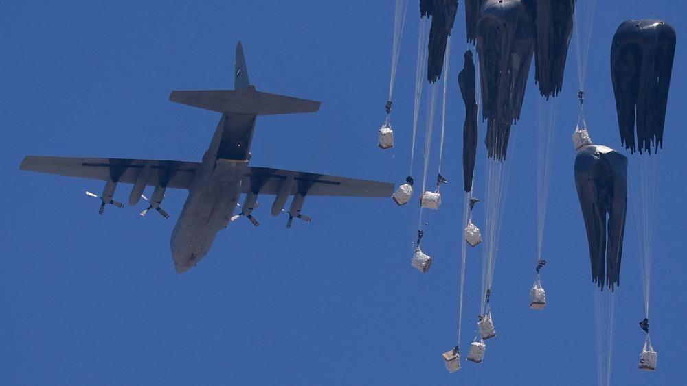 Jordan and UAE begin air drops into Gaza after Israel announced series of aid measures