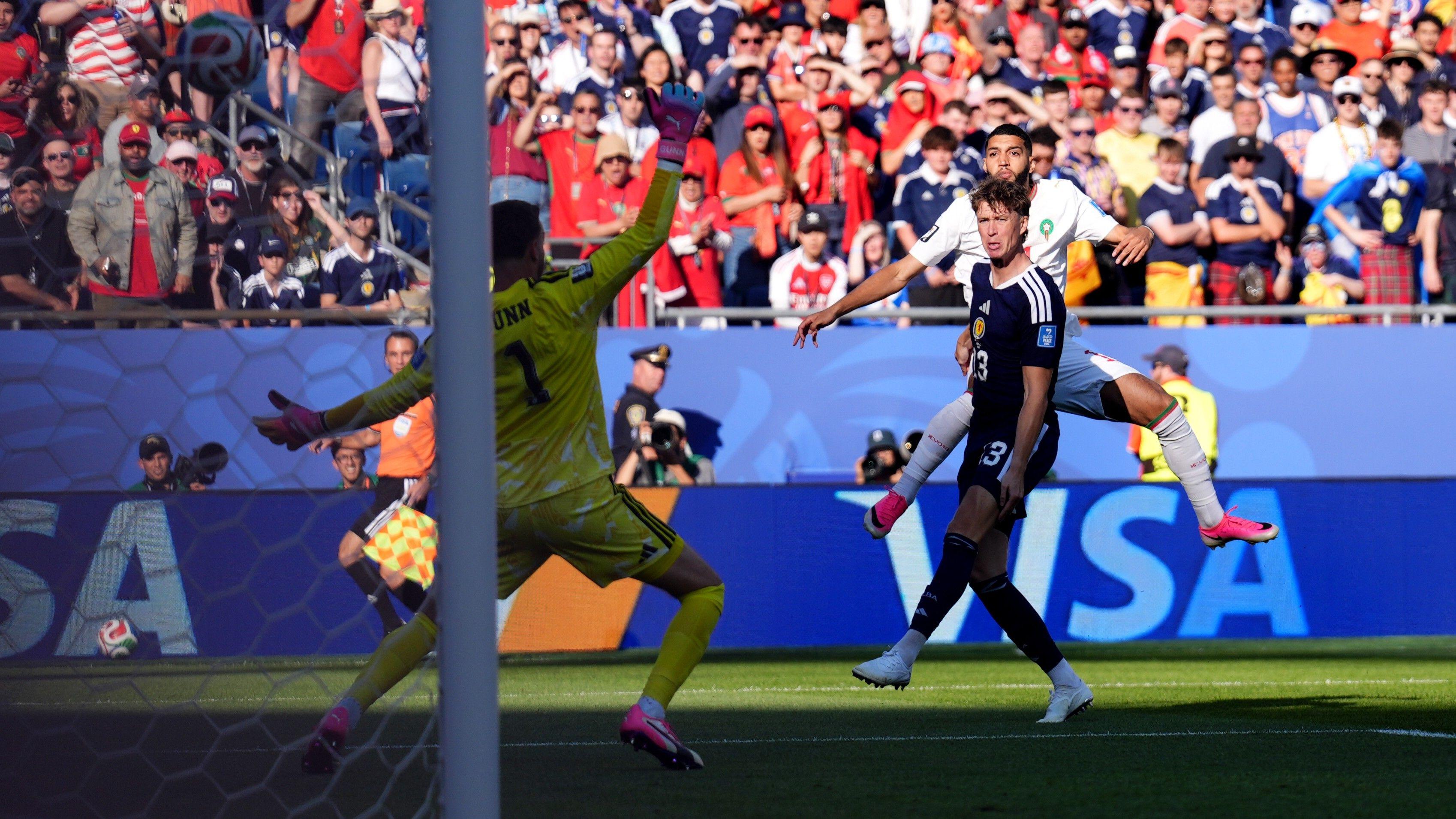 Morocco lead Scotland after 71 seconds with stunning opener
