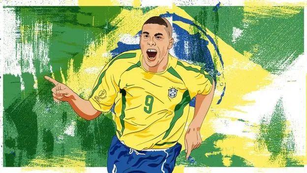 Ilustracija - brazilski napadač Ronaldo sa specifičnom frizurom koju je nosio tokom Svetskog prvenstva 2002.