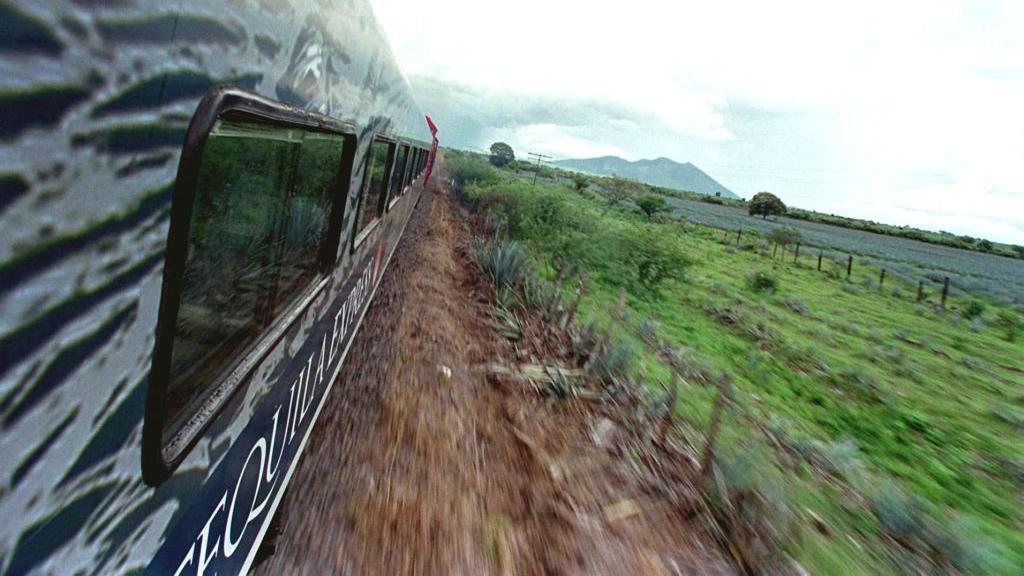 O trem Tequila Express, atravessando o interior de Jalisco, no México
