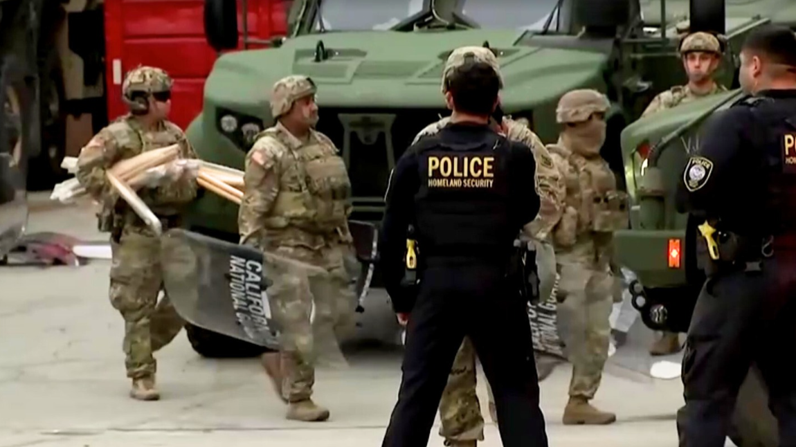 First troops arrive in LA after Trump sends National Guard to curb immigration protests