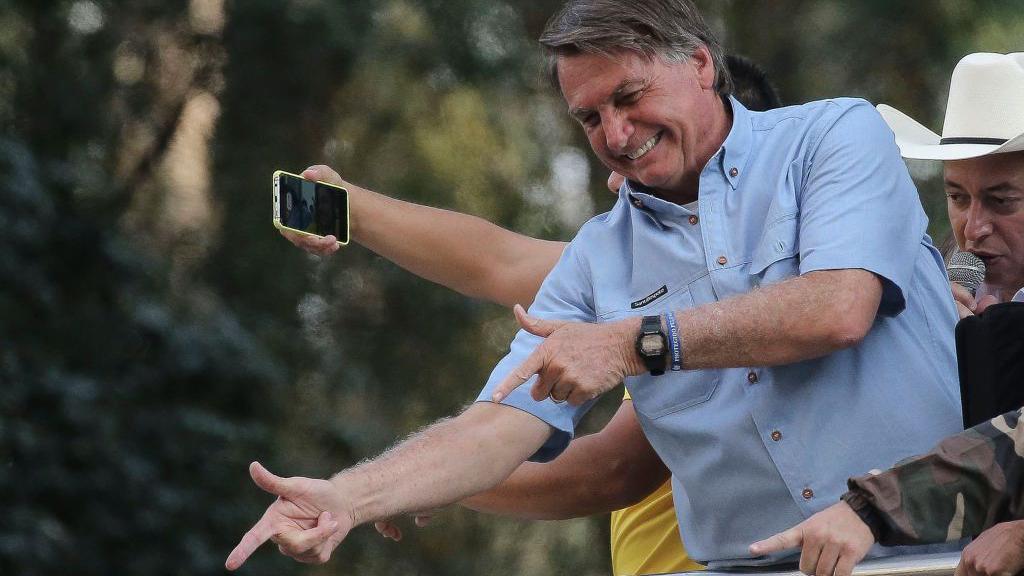 Jair Bolsonaro durante evento em 7 de setembro de 2021