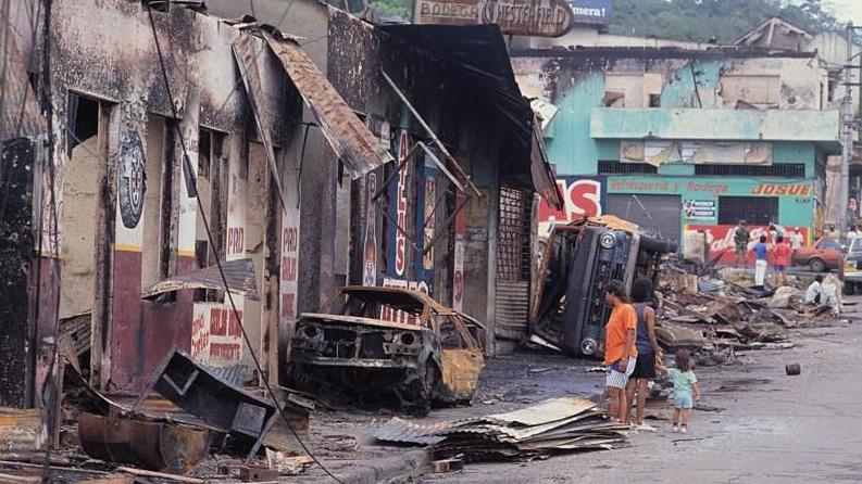 Muchas áreas del barrio El Chorrillo quedaron destruidas por el ataque de las tropas de EE.UU. en Panamá.