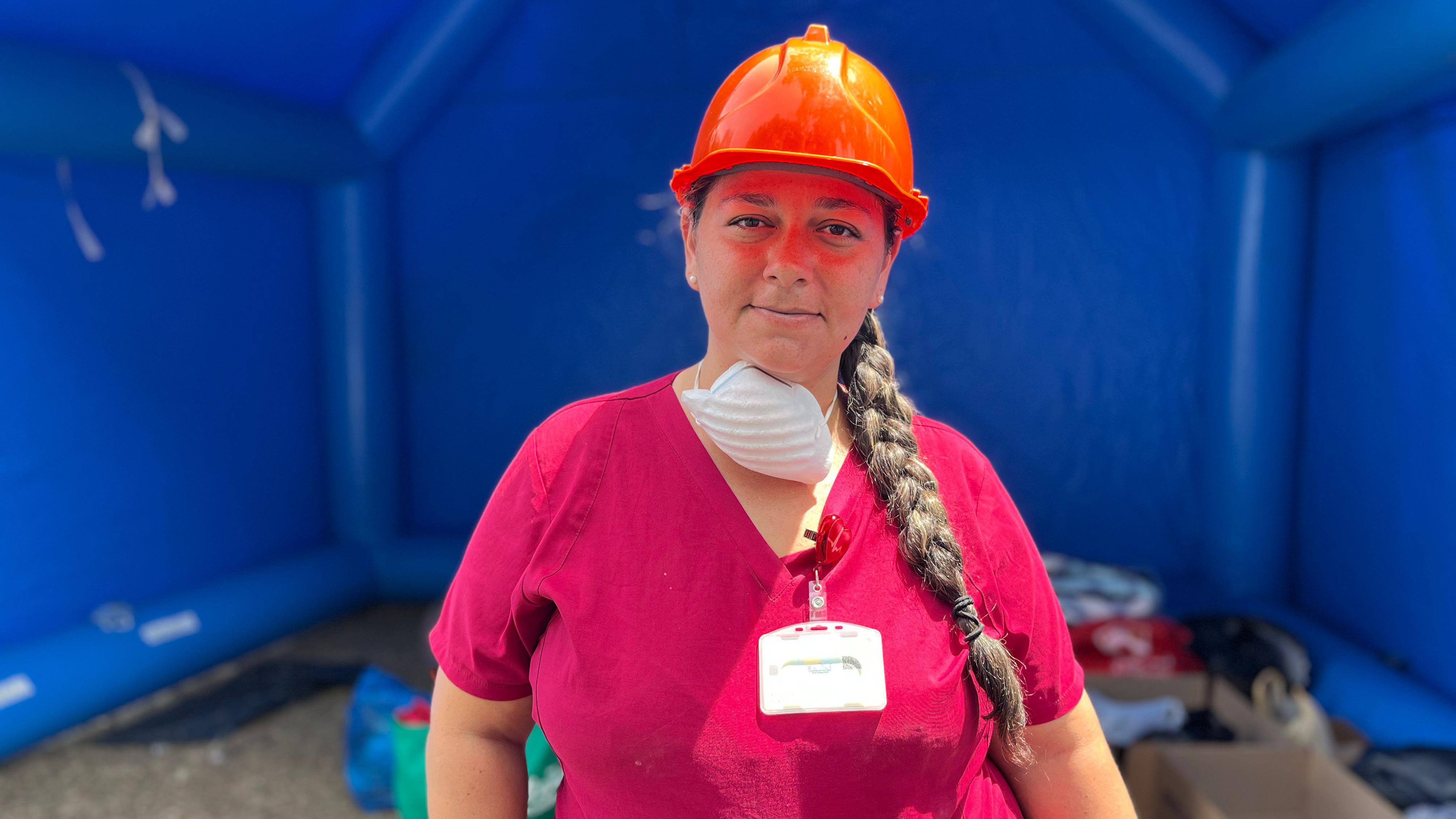 Kelly Díaz, fotografiada por BBC Mundo. 
