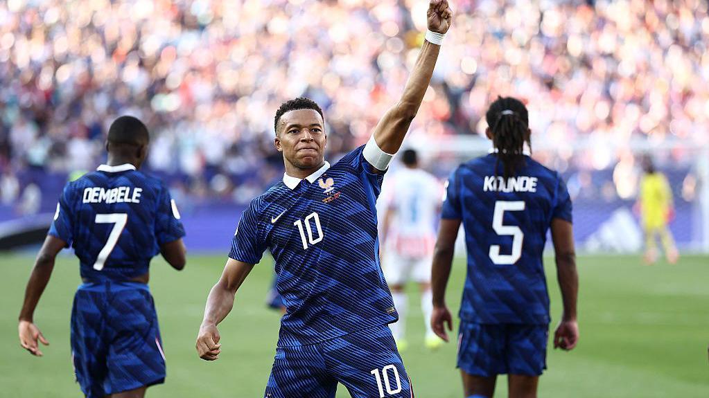 Watch as Mbappe penalty gives France lead against Paraguay