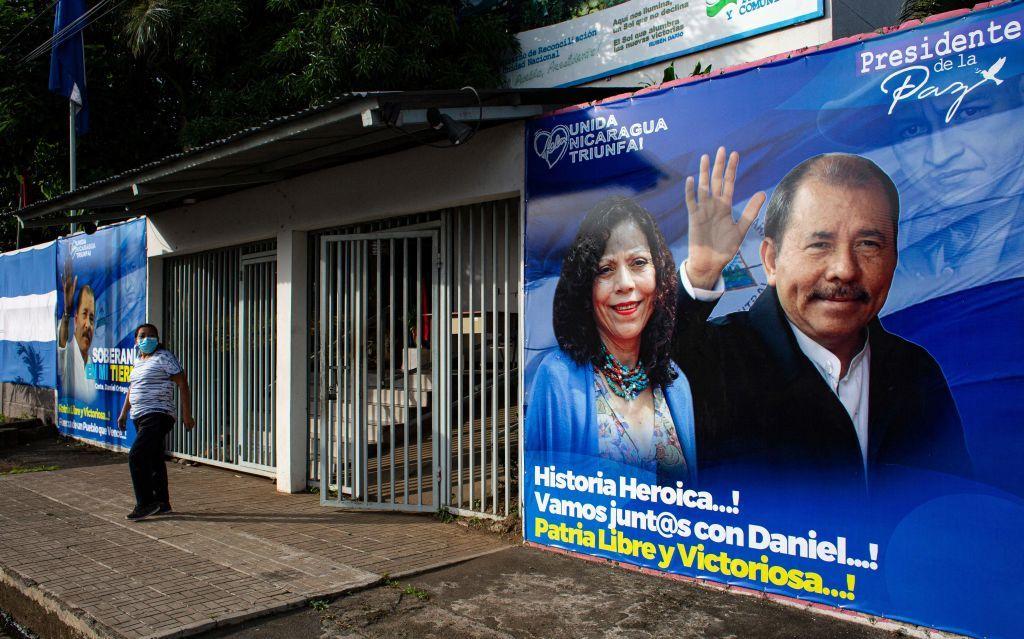Carteles sandinistas de las últimas elecciones de 2021