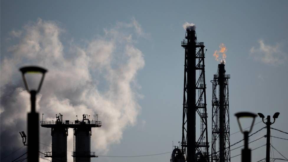 Emisiones de una planta industrial