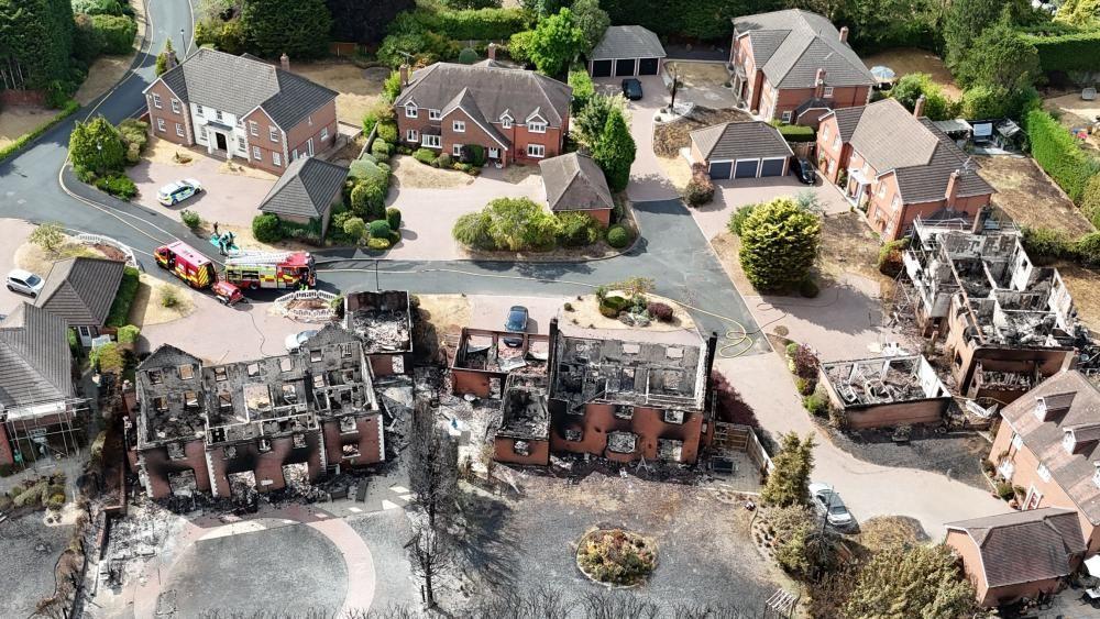 Millions sent wildfire emergency phone alert warning against any activity that could start a fire