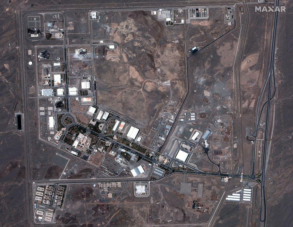 나탄즈 핵 농축 시설의 위성 사진