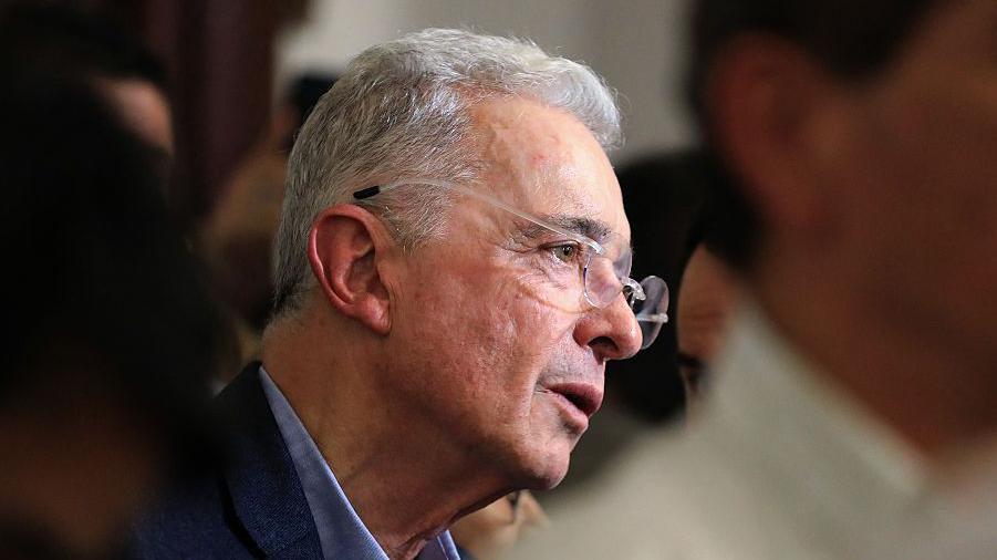 Álvaro Uribe, fotografiado el pasado 20 de agosto durante una misa.
