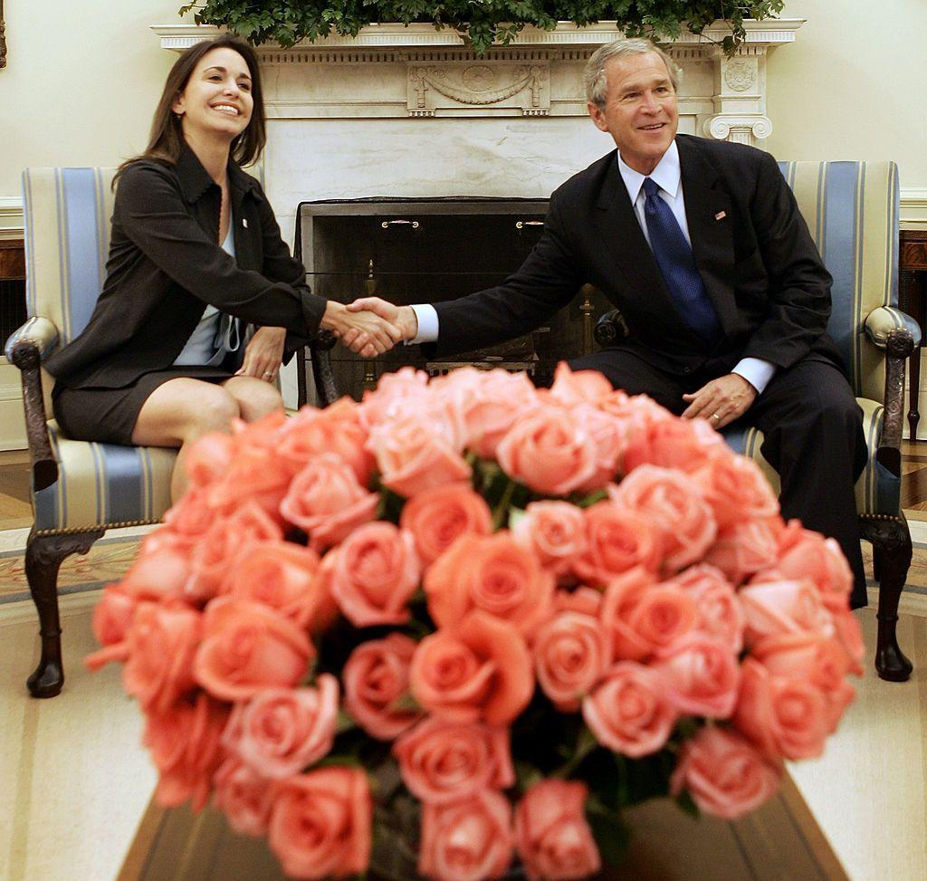 María Corina Machado y George W. Bush