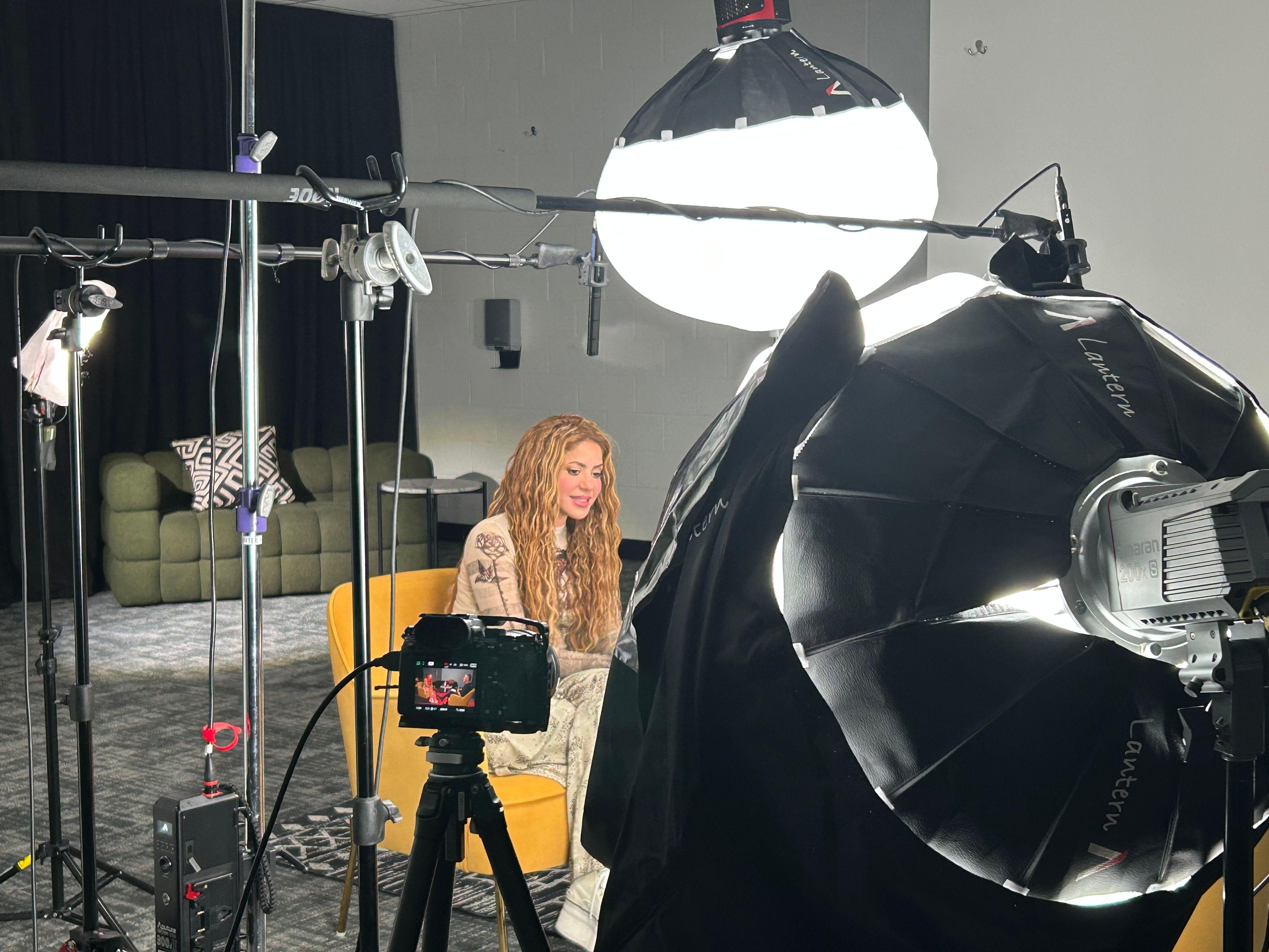 Shakira durante la entrevista con la BBC, el 6 de junio de 2025.