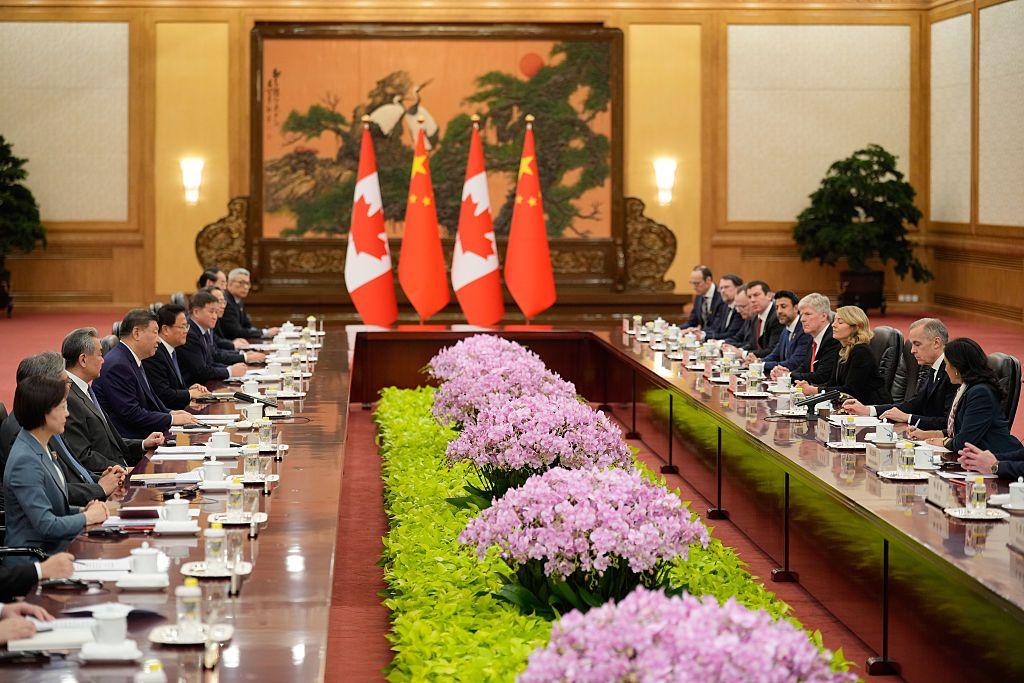 La reunión entre el primer ministro de Canadá, Mark Carney, y el presidente chino Xi Jinping.