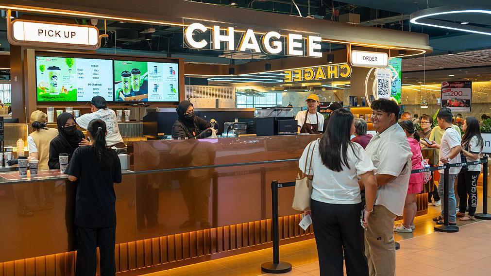 中國茶飲品牌霸王茶姬在泰國的門店