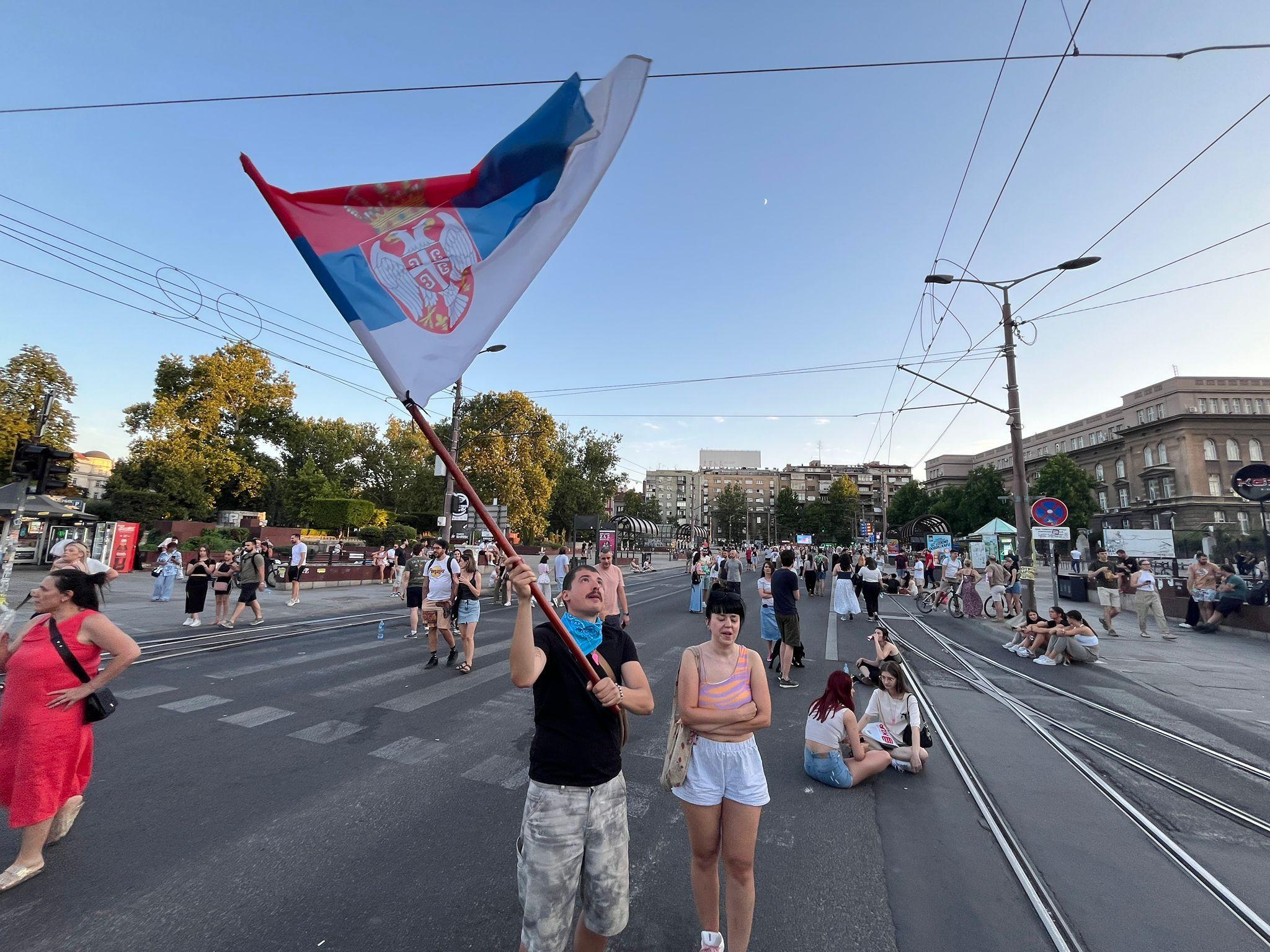 Blokada Ruzveltove ulice u Beogradu
