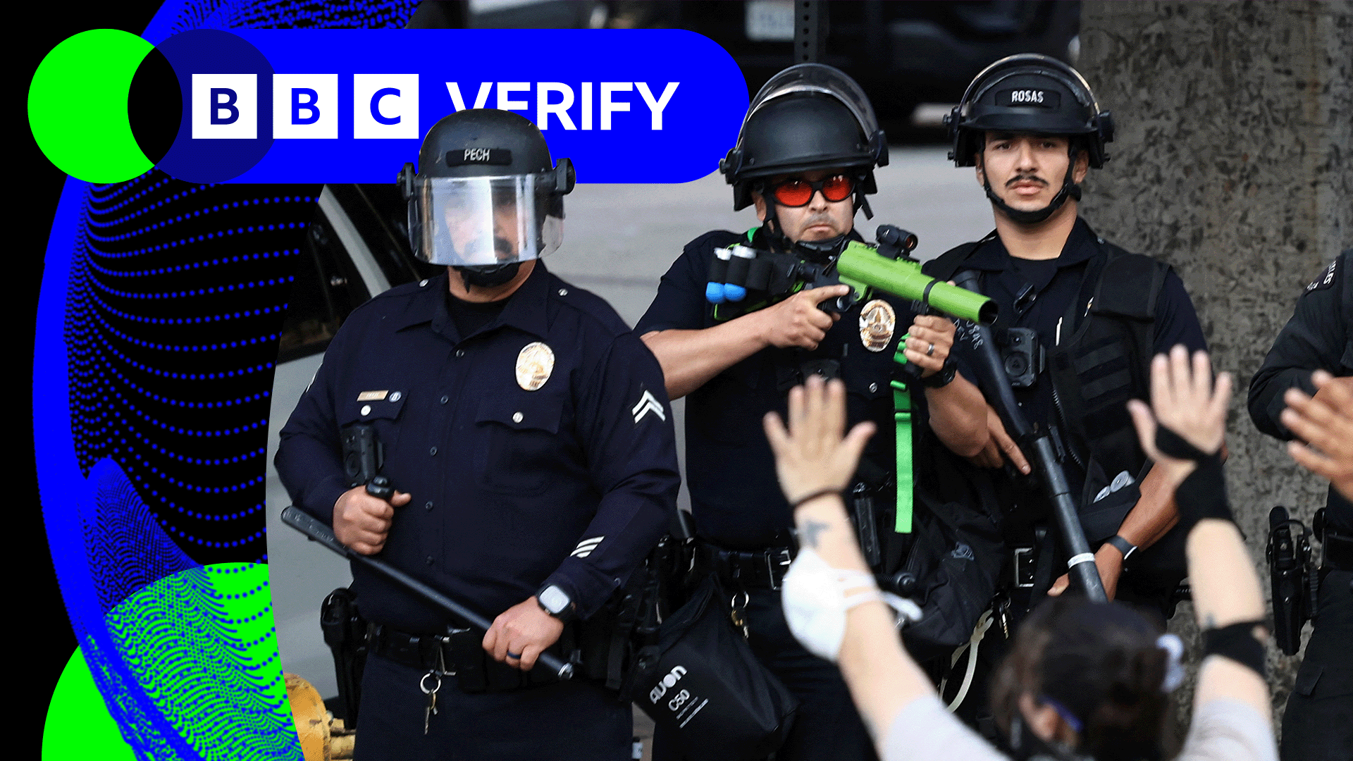 BBC Verify Live: US anti-ICE protests trigger online misinformation