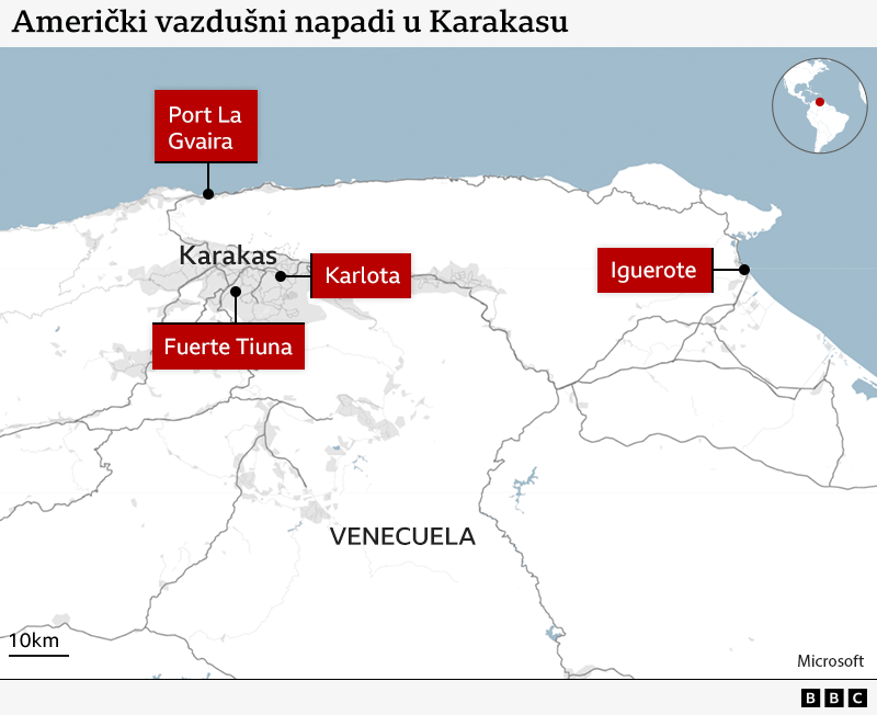 napadi na karakas, hapšenje maduro, uhapšen maduro