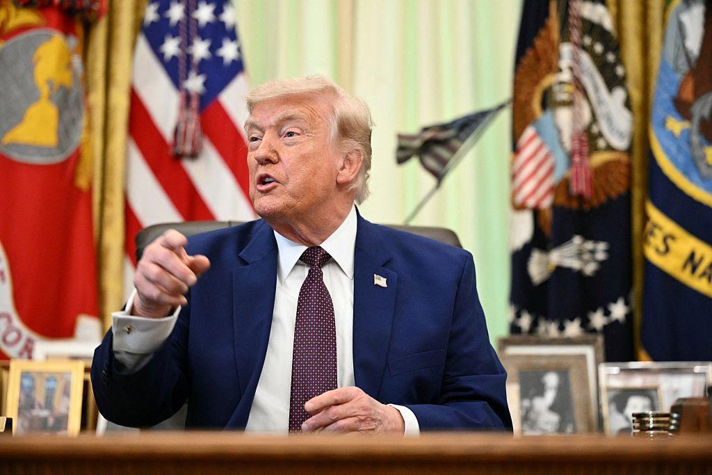 Donald Trump en la Casa Blanca. 