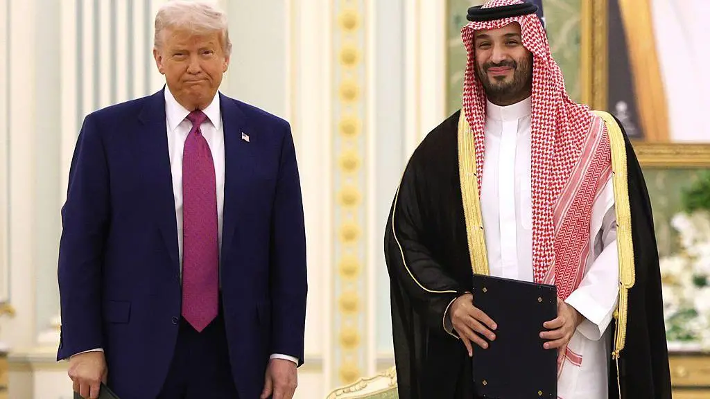 ترامب وبن سلمان في مستهل جولة للرئيس الأمريكي في الخليج
