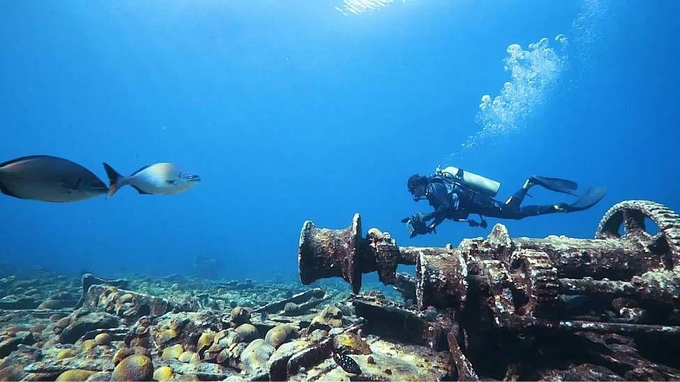 Buzo en torno a un naufragio