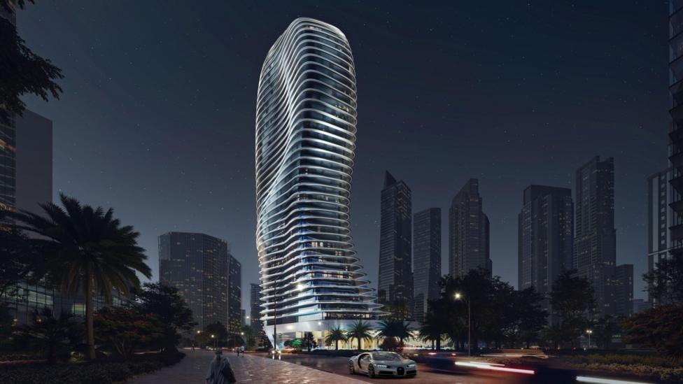 O edif&iacute;cio Bugatti Residences em Dubai