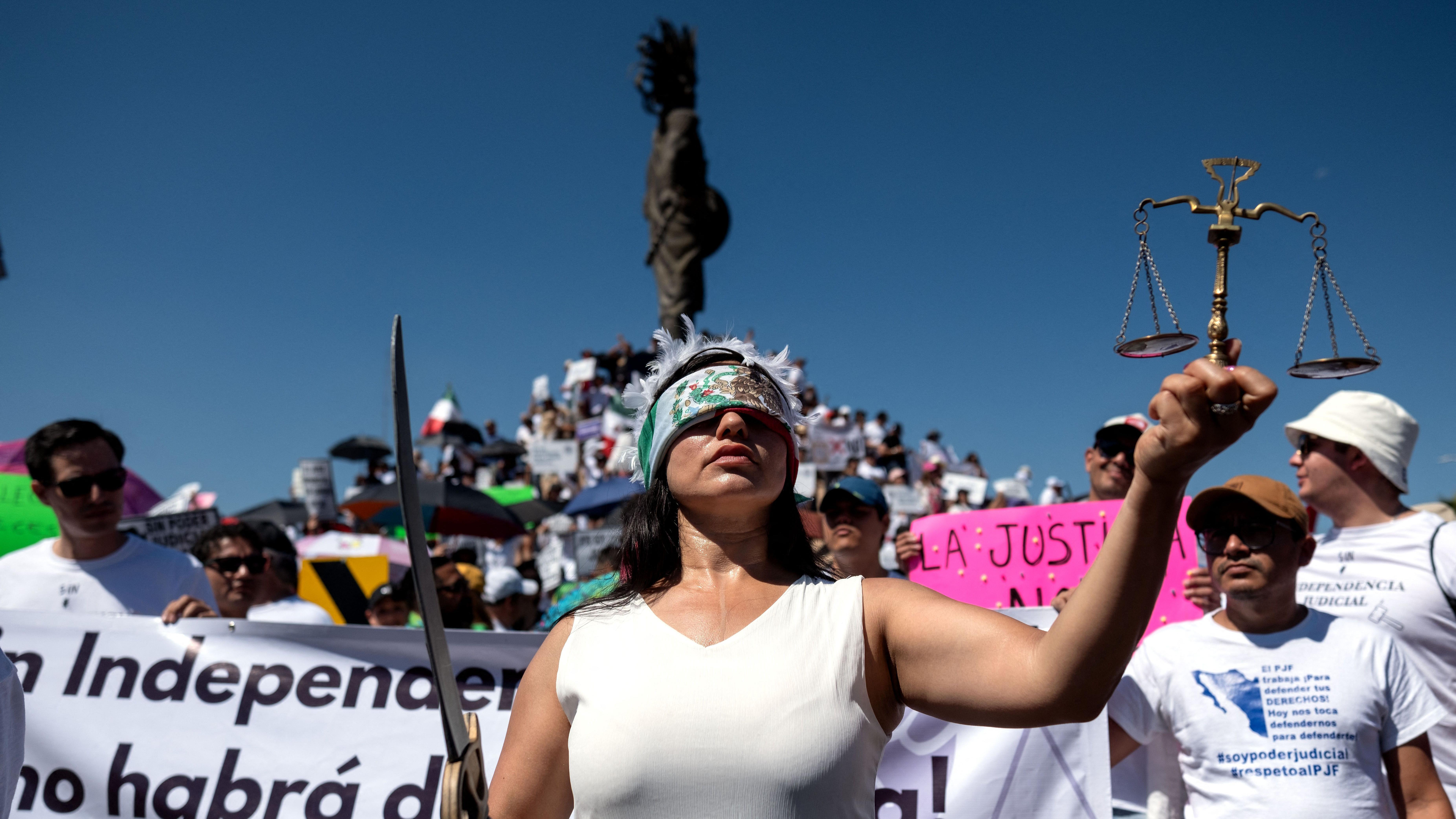 Protestas contra reforma judicial