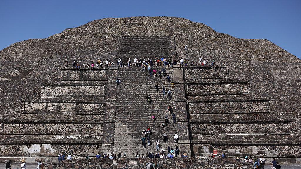 Una de las pirámides de Teotihuacán