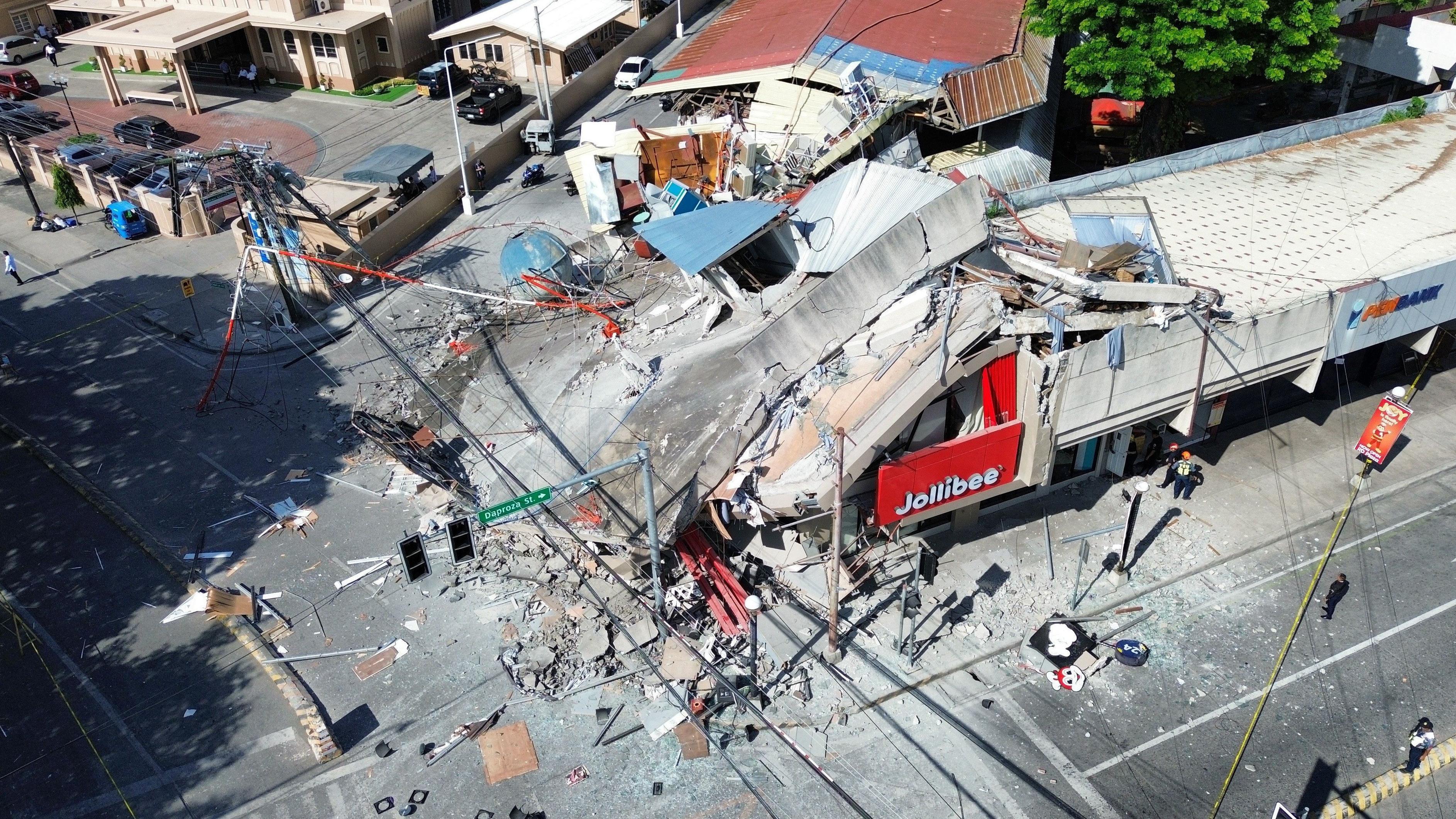 At least three dead after powerful earthquake strikes Philippines