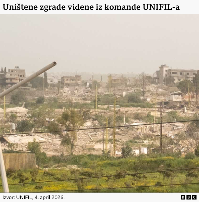 uništene zgrade u južnom libanu