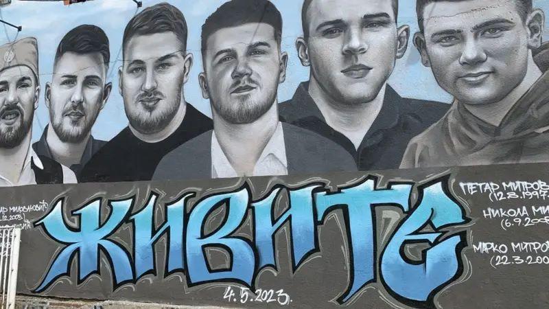 mural posvećen žrtvama masovnog zločina kod Mladenovca
