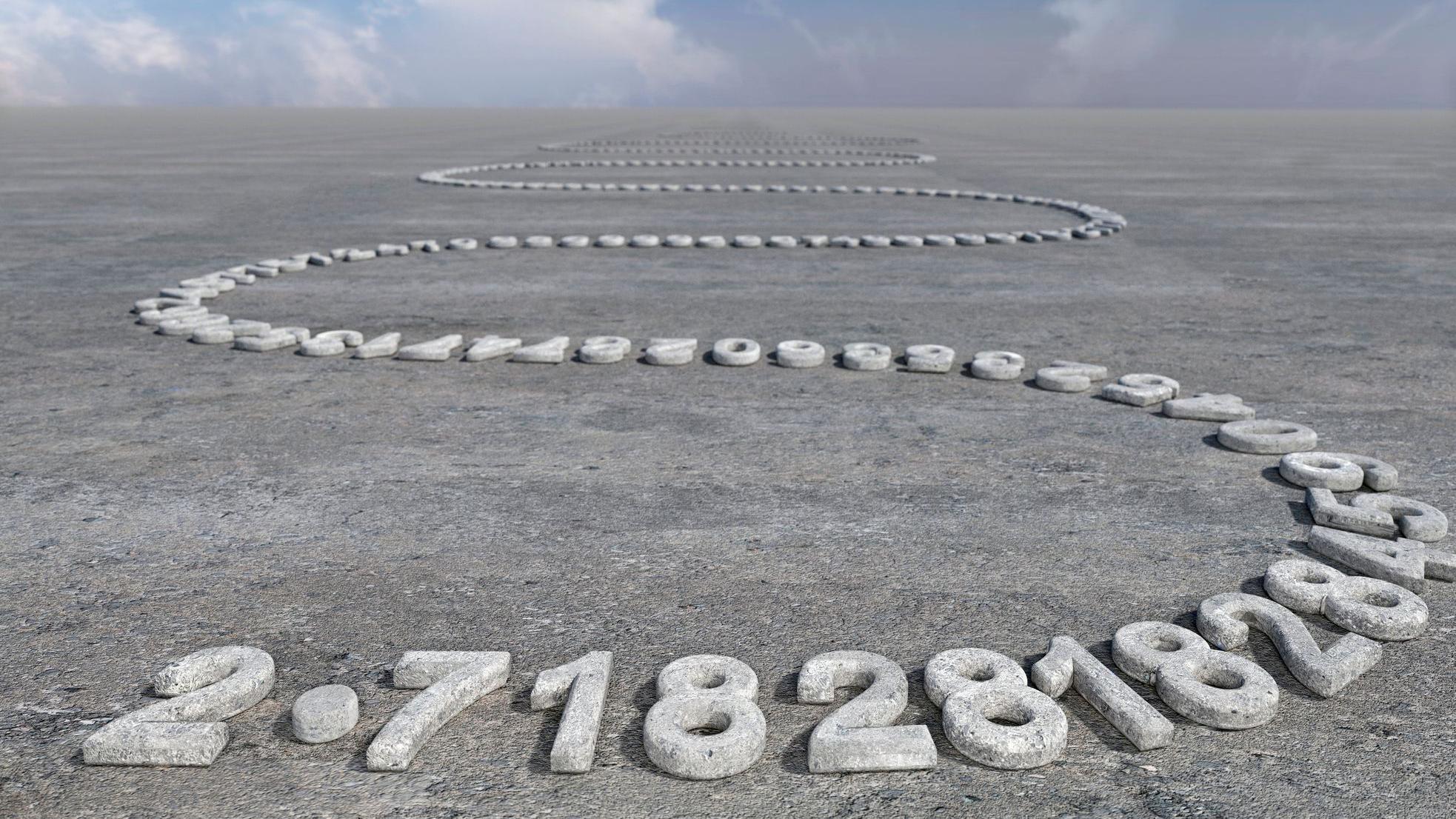 O número de Euler se perdendo no horizonte