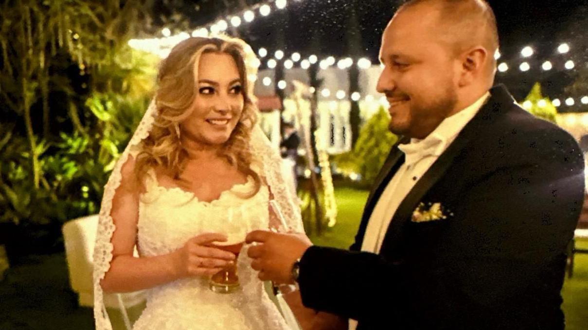 Catalina y Jorge en su boda