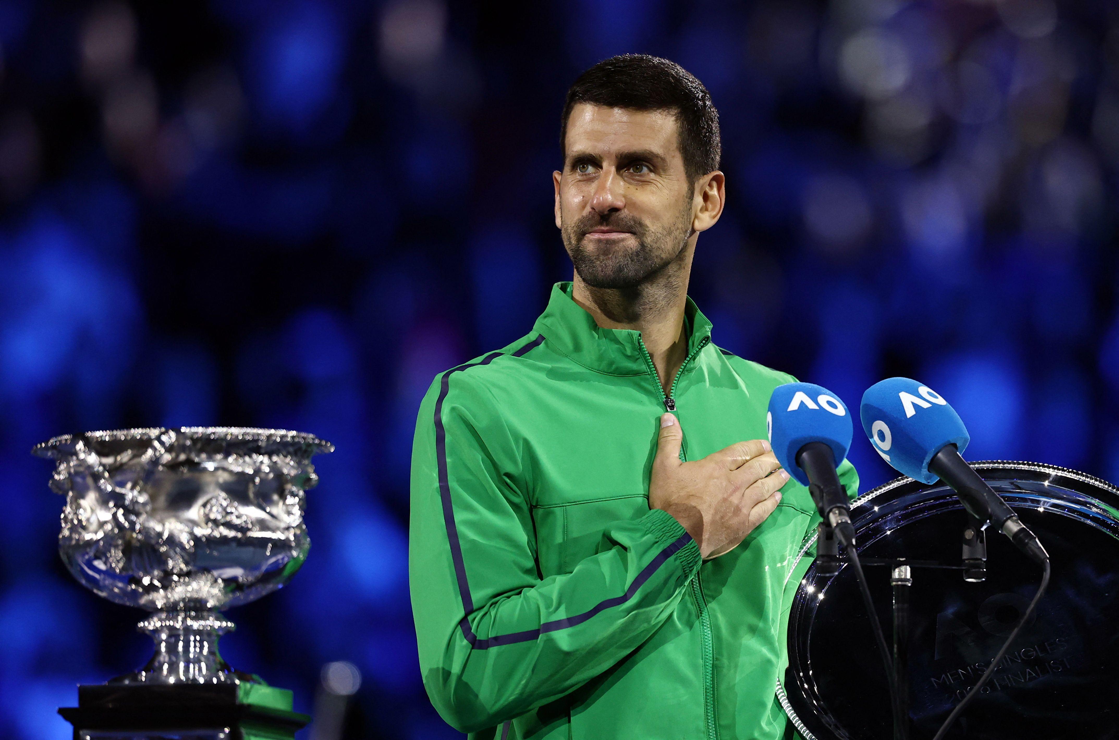 đoković se obraća posle finala Australijan opena 2026.