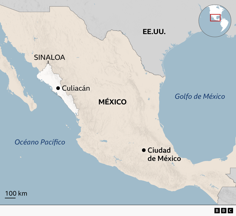 Mapa de México.