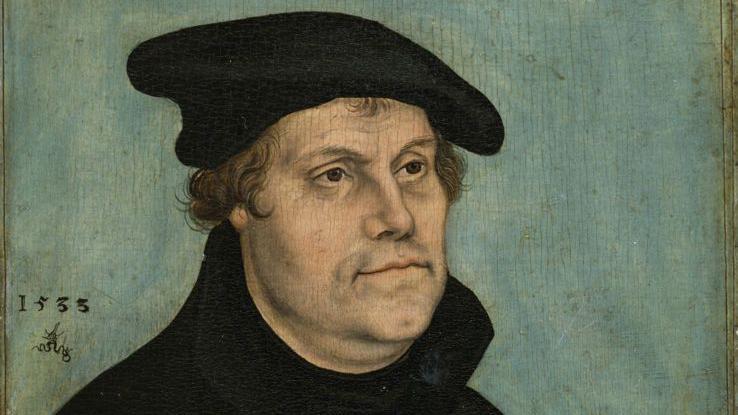 Martín Lutero (1483-1546) a los 50 años, 1533. Artista: Cranach, Lucas el Viejo