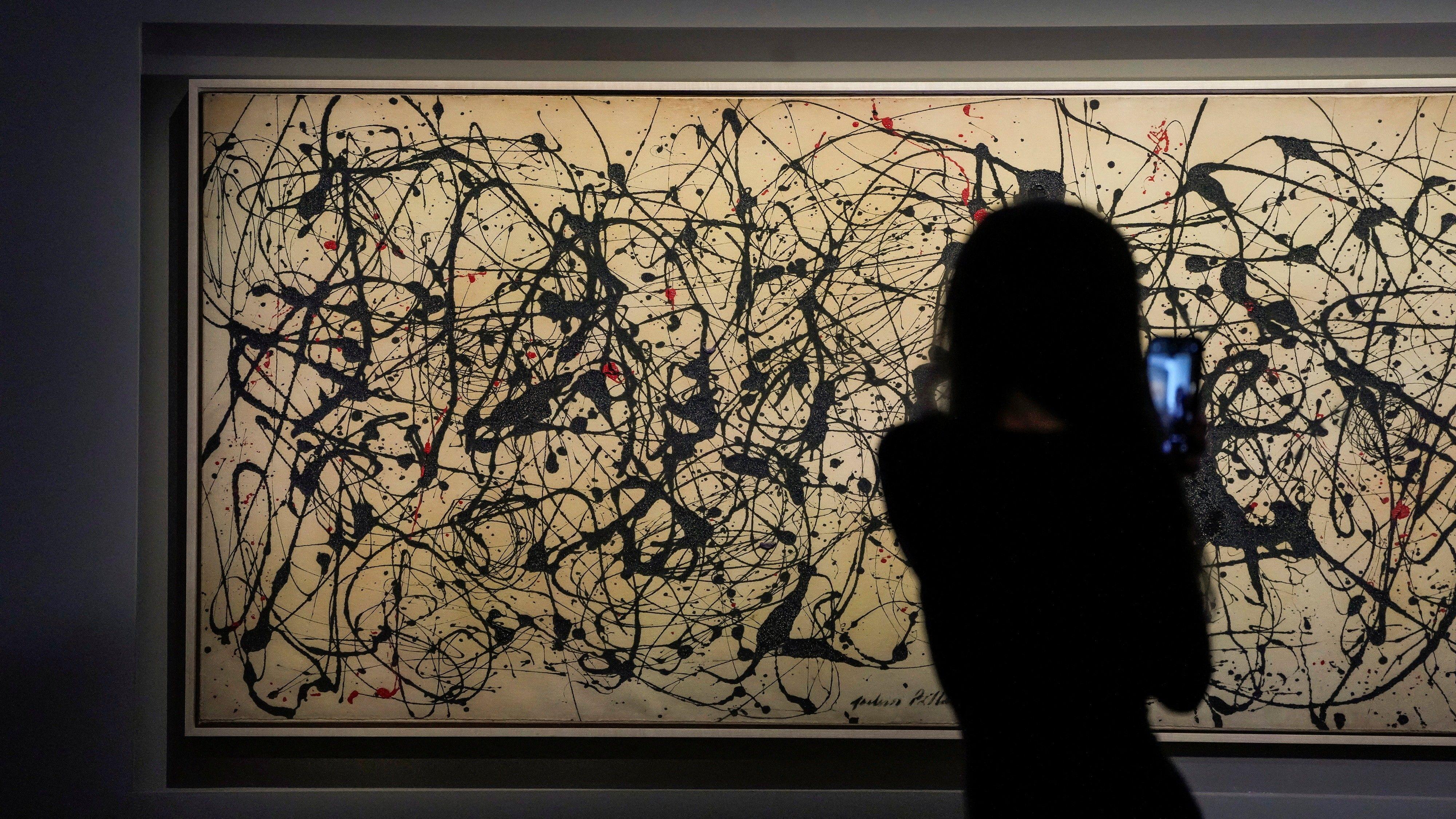 Jackson Pollock painting sells for record $181m at auction