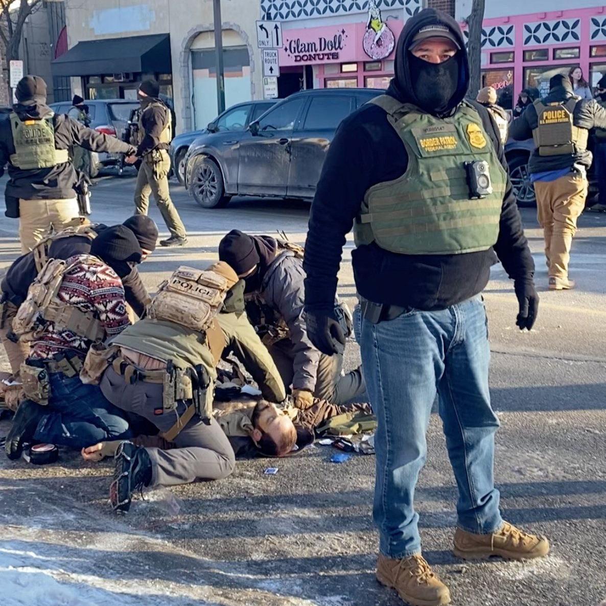 Captura de pantalla de uno de los vídeos del suceso.