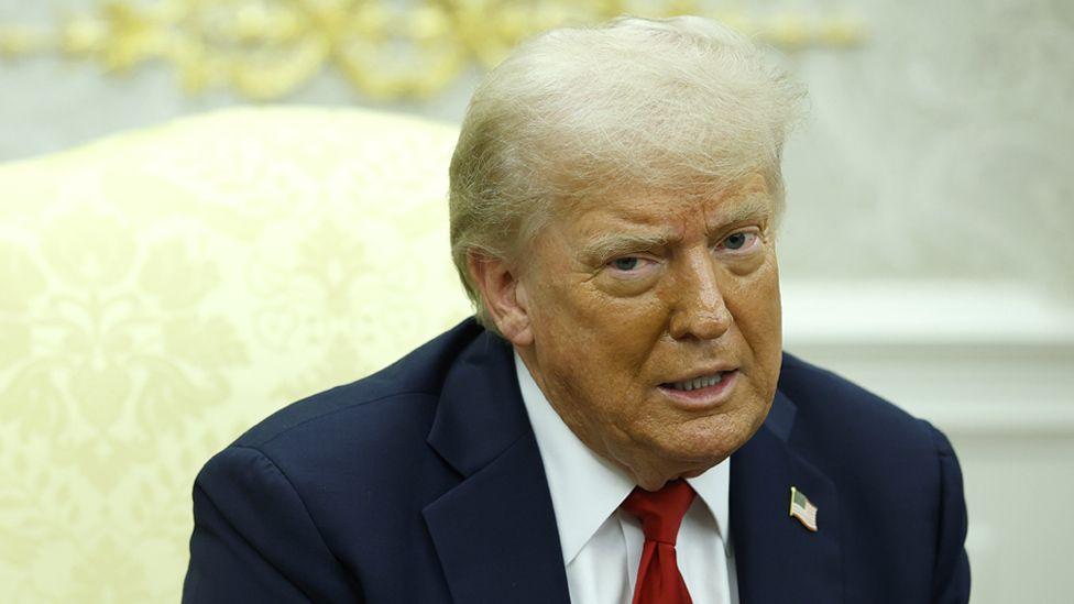 I'm 'disappointed but not done' with Putin, Trump tells BBC