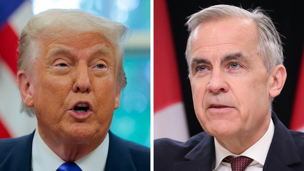 Carney to meet Trump for first time as PM, as trade war frays US-Canada relations