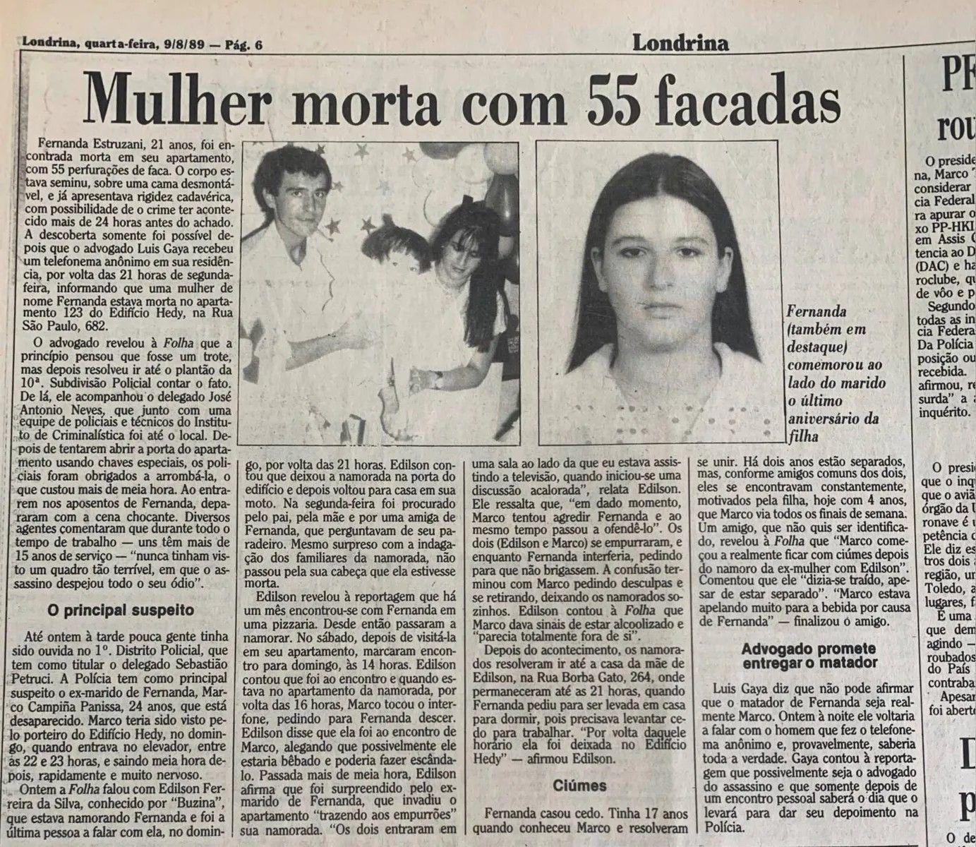 Imagem de uma mat&eacute;ria de jornal
