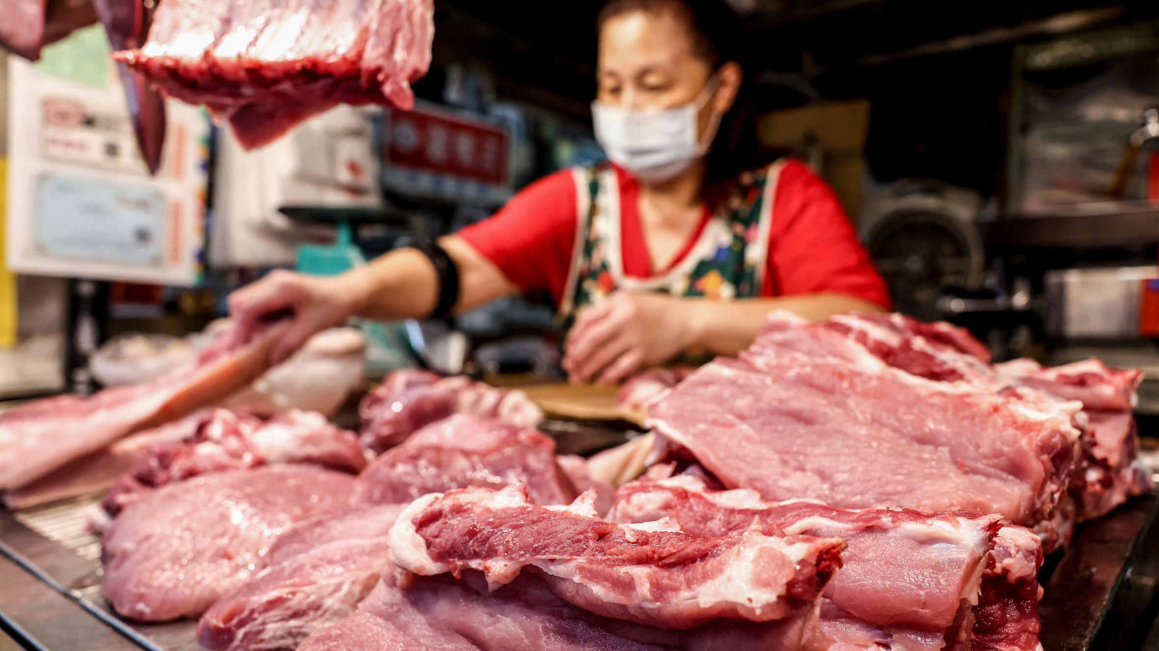 台灣豬肉攤