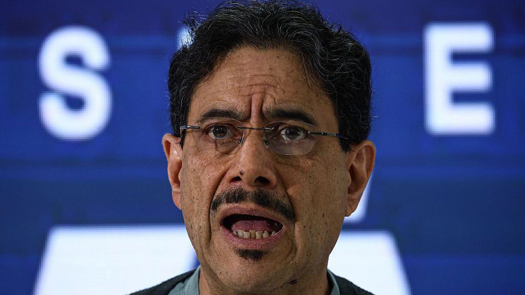 Iván Cepeda, fotografiado el 23 de junio durante una alocución en Bogotá. 