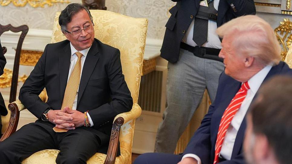 Petro y Trump en la casa blanca