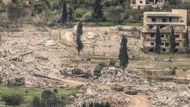 Varias zonas han sido demolidas en el sur del Líbano para crear lo que Israel describe como una "zona de amortiguamiento".