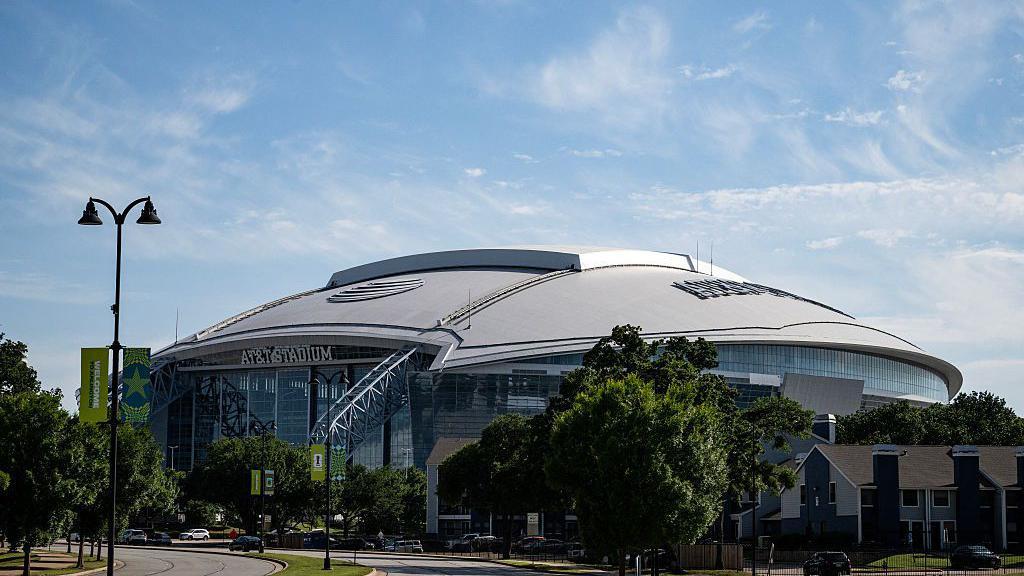 Vista do est&aacute;dio de Dallas, no Texas (EUA)