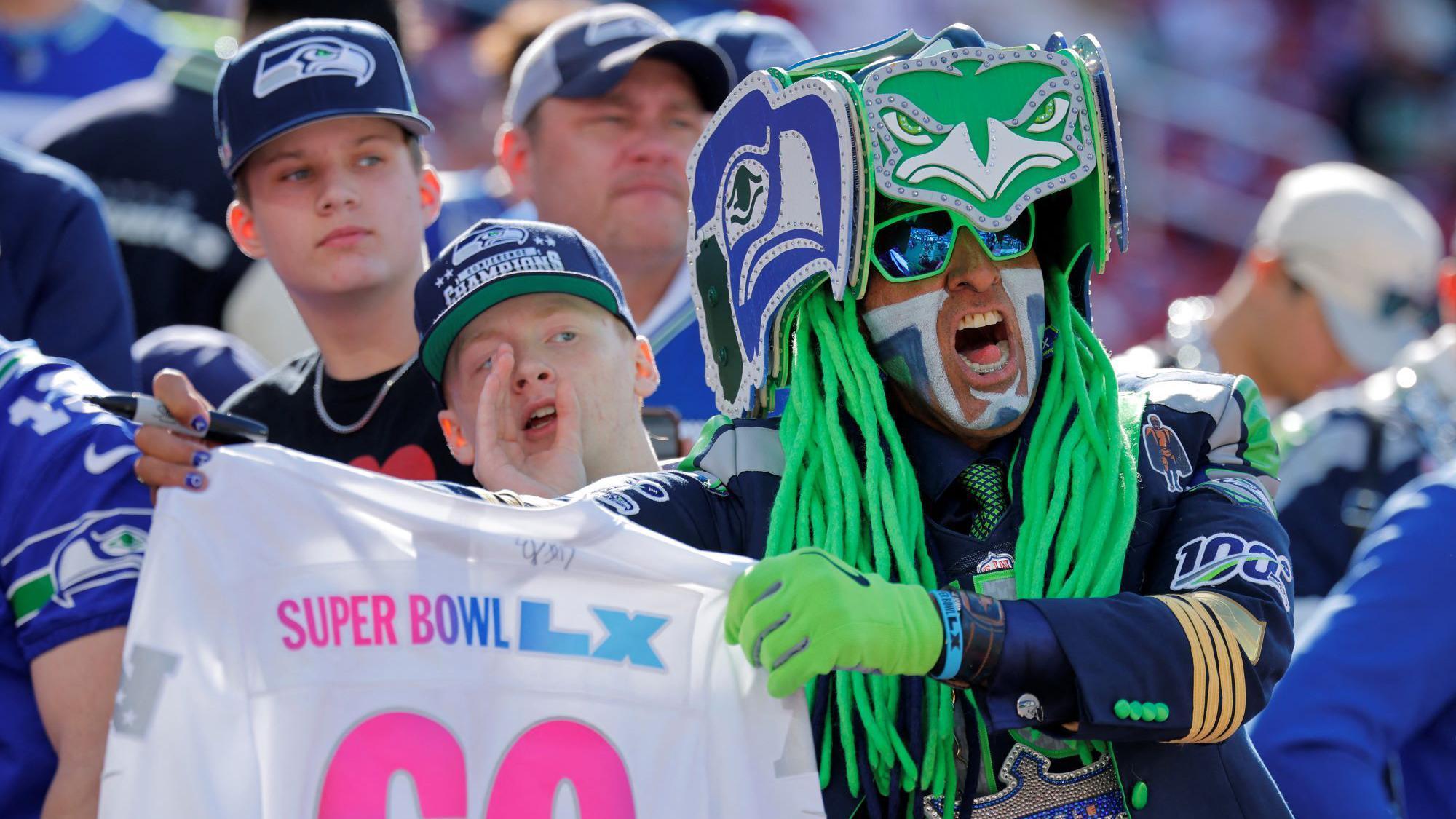 Super Bowl 60: Build-up to kick-off as celebrities and fans arrive in Santa Clara