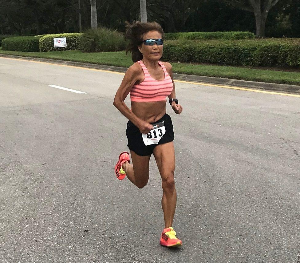 Jeannie Rice corriendo